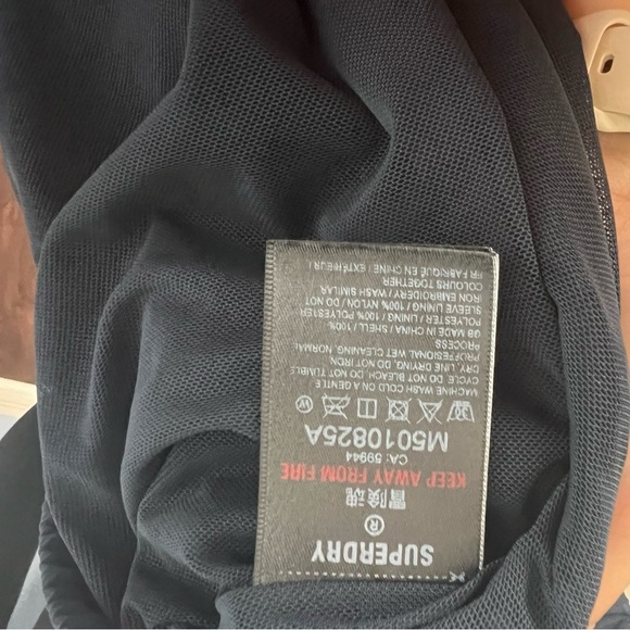 Superdry Navy Blue Track Cagoule Jacket - Picture 9 of 9